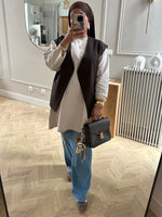 Charger l'image dans la visionneuse de galerie, Gilet Sans Manches LEYLA Marron