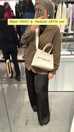 Charger l'image dans la visionneuse de galerie, Blazer kaki Bi-matiere NIKKY