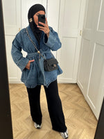 Charger l'image dans la visionneuse de galerie, Veste denim kimono blue