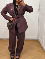Charger l'image dans la visionneuse de galerie, Pantalon TAYLOR prune
