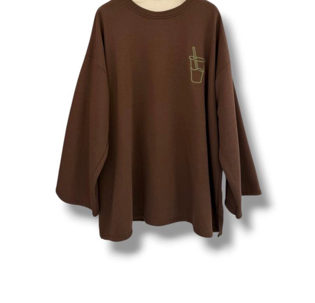 T-shirt oversize brodé