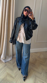 Charger l'image dans la visionneuse de galerie, Blouson en Simili-Cuir