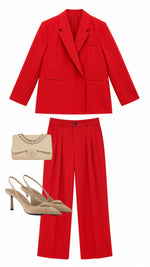 Charger l'image dans la visionneuse de galerie, Pantalon OVER  rouge
