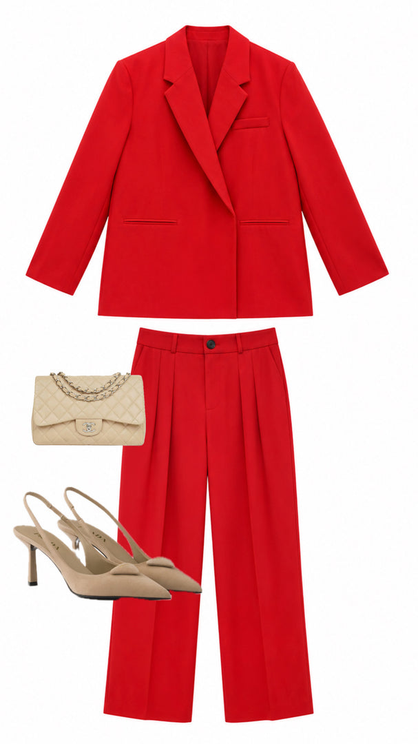 Pantalon OVER  rouge