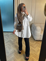 Charger l&#39;image dans la visionneuse de galerie, Chemise coton oversize blanche
