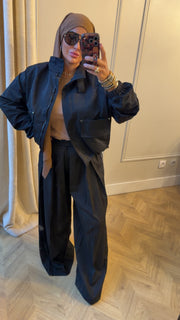 Pantalon Large à Plis