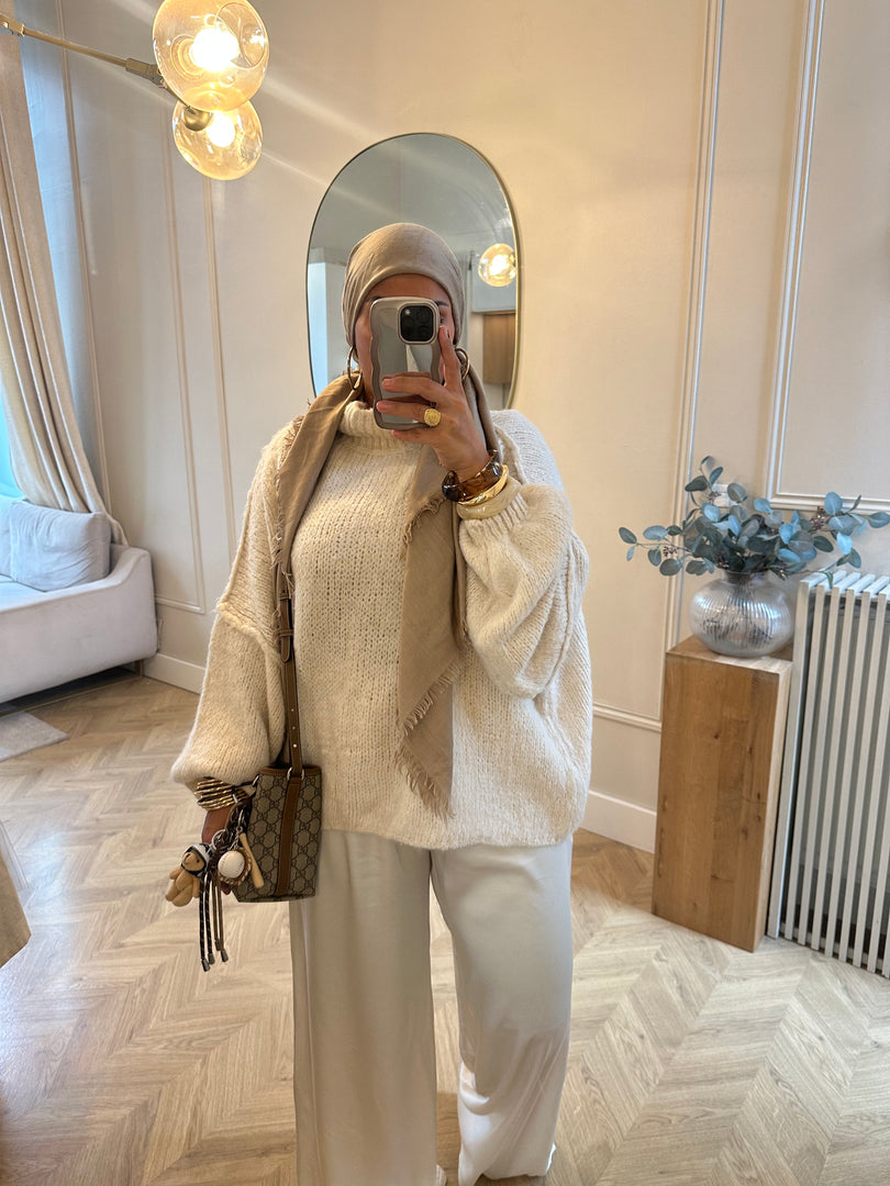 Pantalon SATIN Blanc