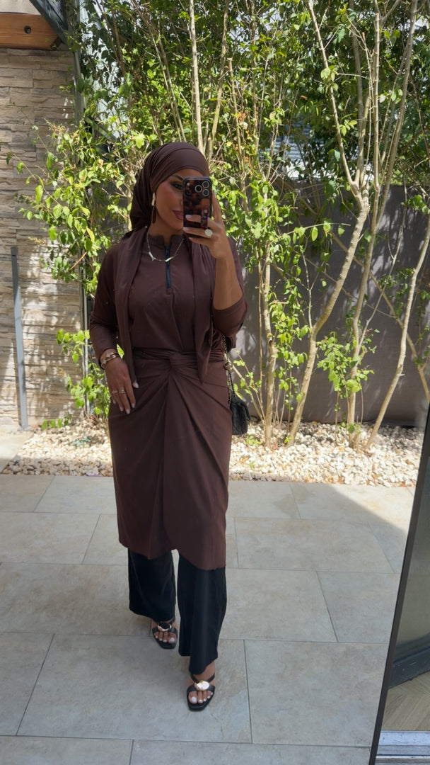 Burkini SWIMMY marron coffee