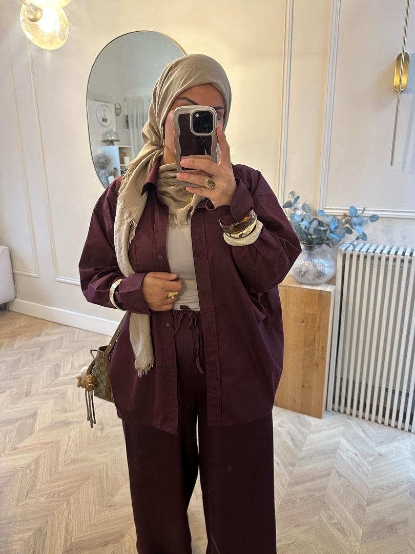 Chemise LINE Bordeaux