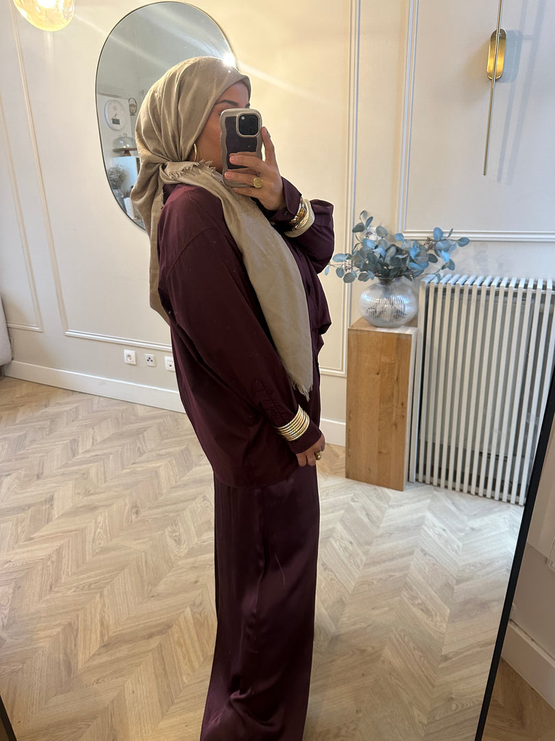 Chemise LINE Bordeaux