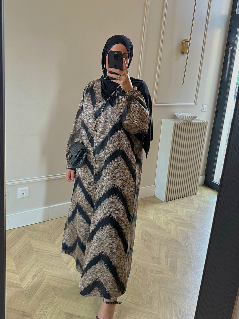 ROBE KIMONO GOLDEN BLACK