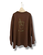 T-shirt oversize brodé