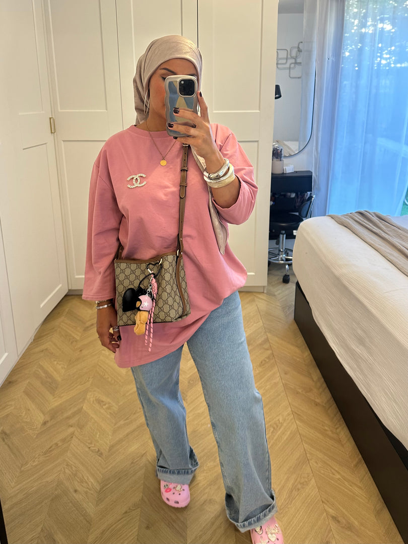 T-shirt rose safiaModaCollection