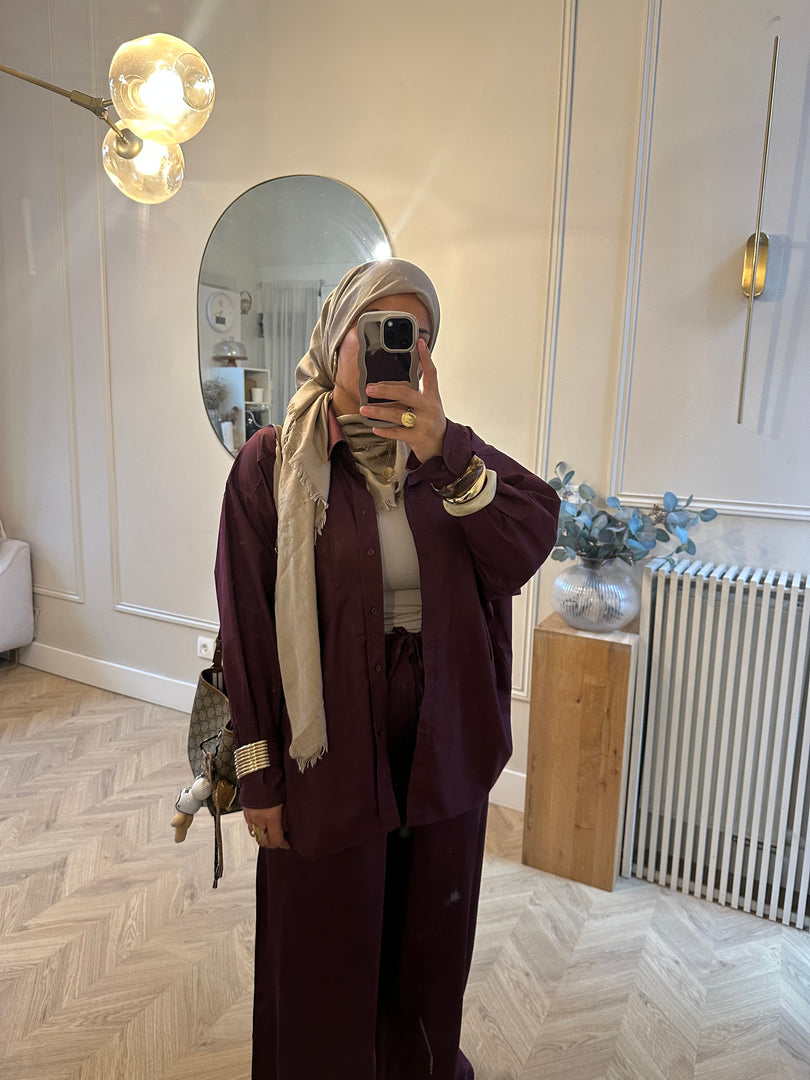 Chemise LINE Bordeaux