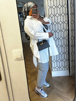Charger l&#39;image dans la visionneuse de galerie, Chemise coton oversize blanche
