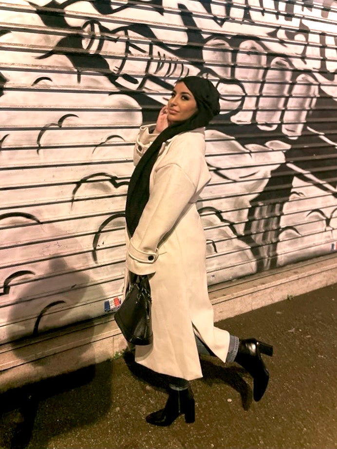 Trench coat cream