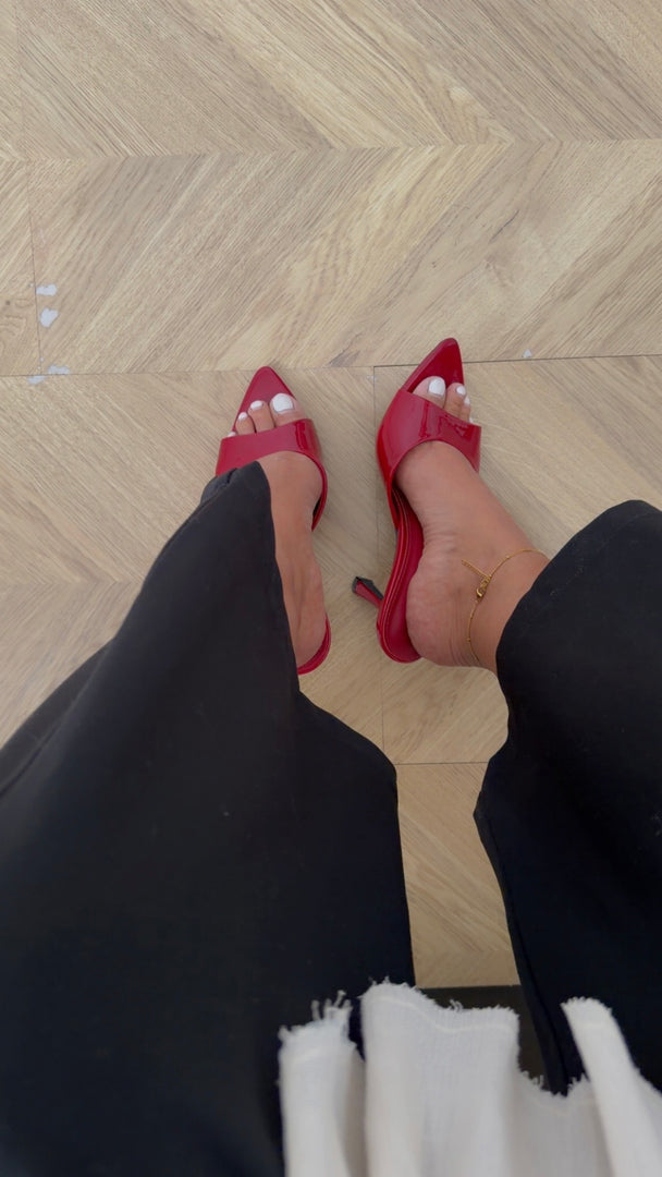 Sandales talons rouge