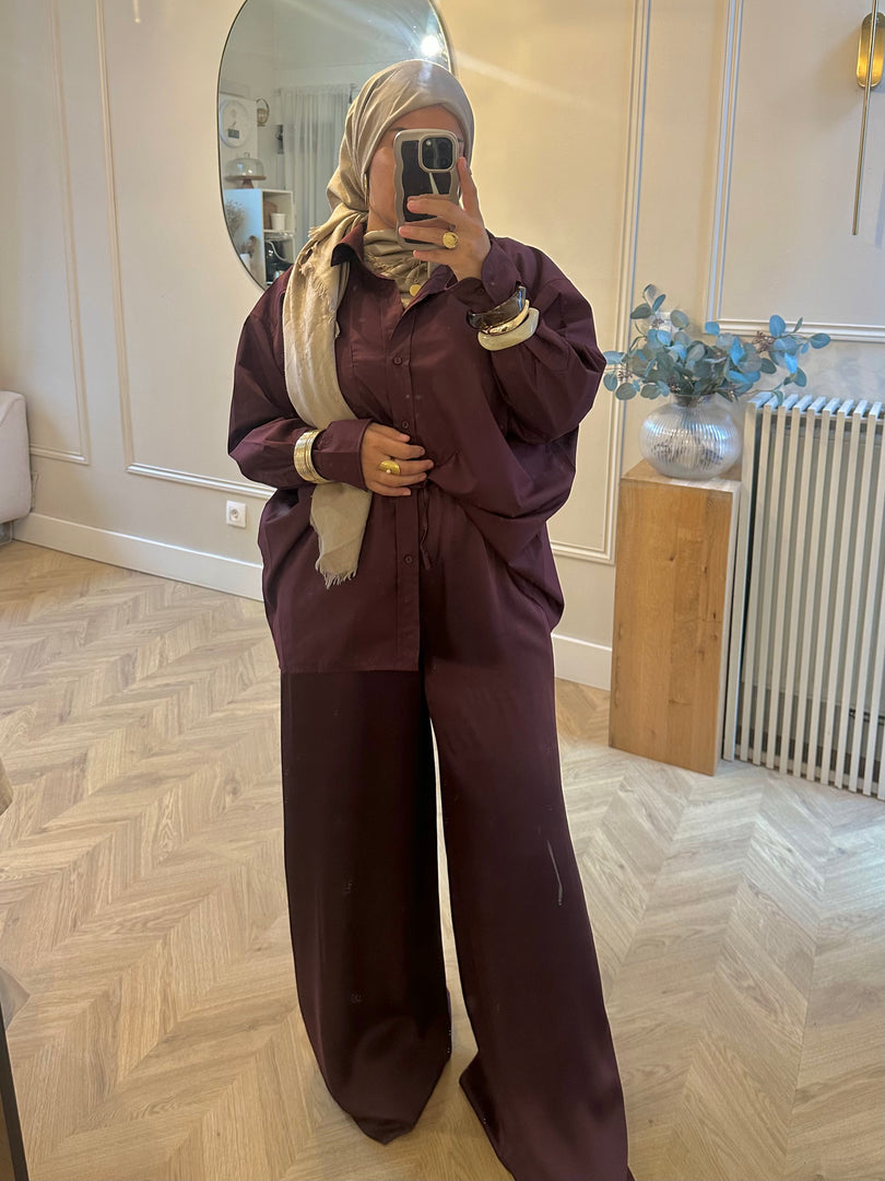 Chemise LINE Bordeaux