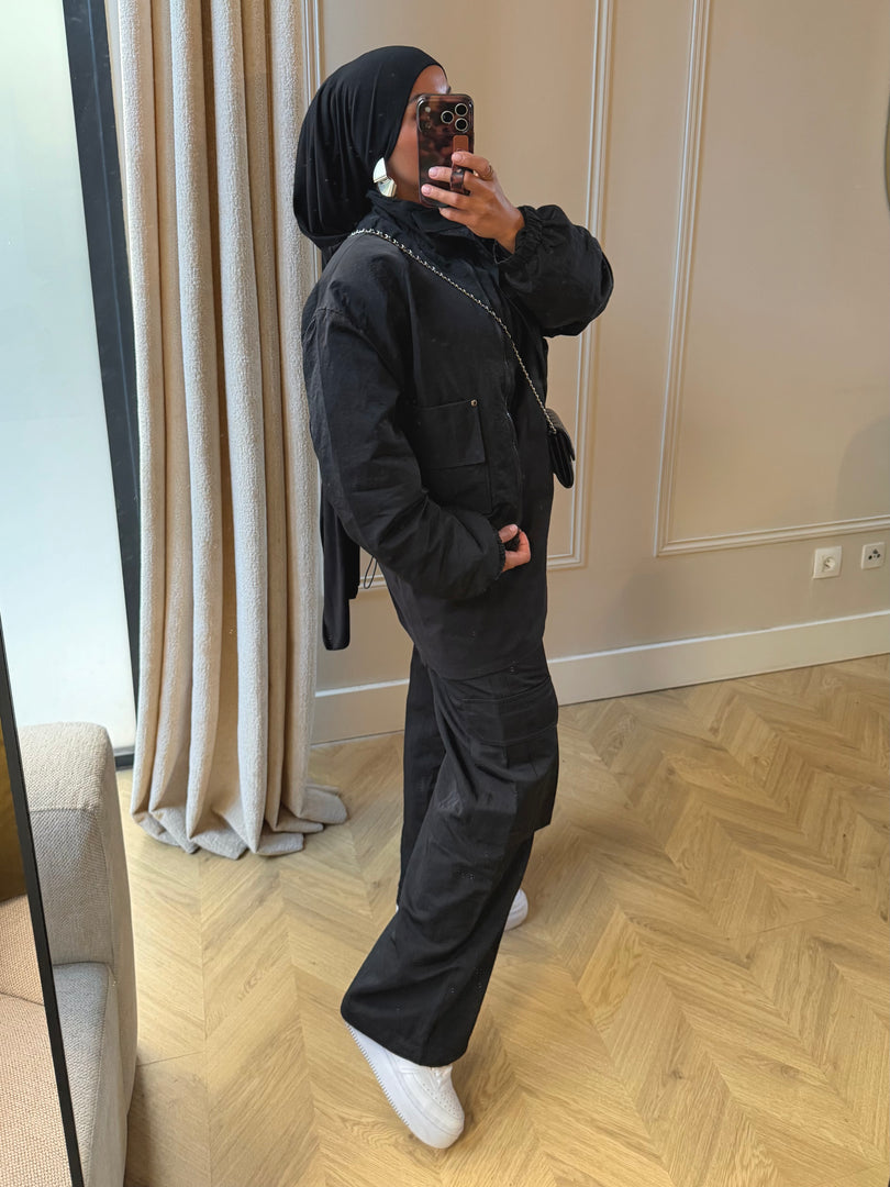 Pantalon utility noir