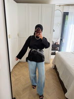 Charger l'image dans la visionneuse de galerie, T-shirt oversize Noir