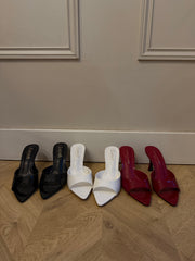 Sandales talons blancs