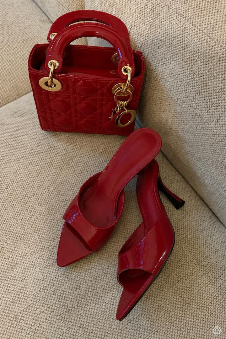 Sandales talons rouge