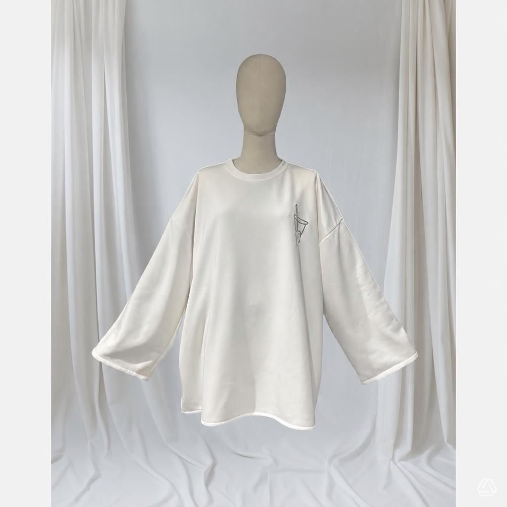 T-shirt oversize brodé
