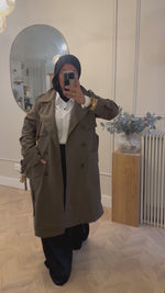 Chargez et lisez la vidéo dans la visionneuse Galerie, TRENCH COAT  Kaki
