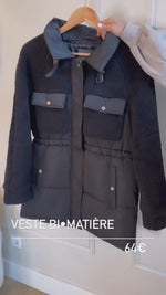 Chargez et lisez la vidéo dans la visionneuse Galerie, Veste Bi-Matière
