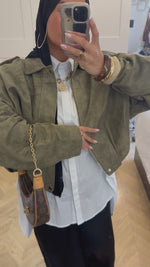 Chargez et lisez la vidéo dans la visionneuse Galerie, Veste DANA kaki
