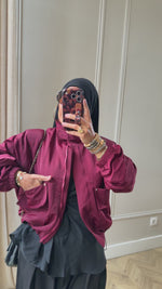 Chargez et lisez la vidéo dans la visionneuse Galerie, Veste UTILITY BORDEAUX