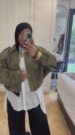 Chargez et lisez la vidéo dans la visionneuse Galerie, Veste DANA kaki
