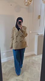 Chargez et lisez la vidéo dans la visionneuse Galerie, Blazer OVERSIZE 
Ocre
