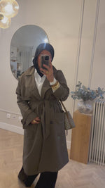 Chargez et lisez la vidéo dans la visionneuse Galerie, TRENCH COAT  Kaki

